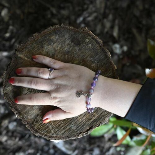 Bracelet en pierres naturelles d'Améthyste