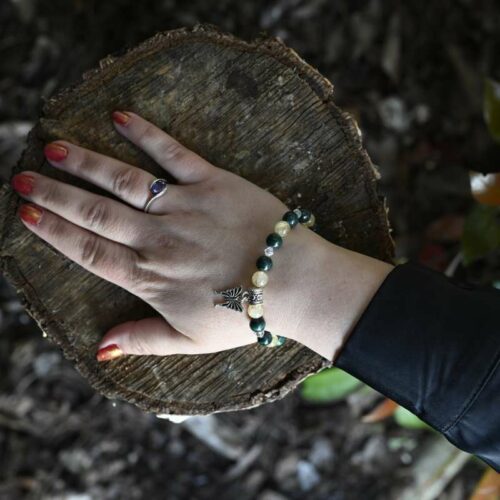 Bracelet Malachite et Citrine