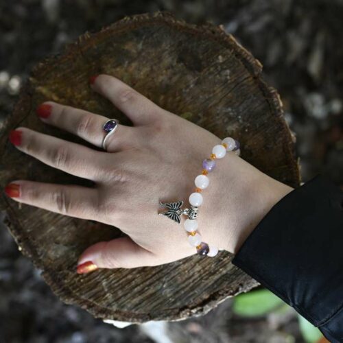 Bracelet Quartz rose et amethyste